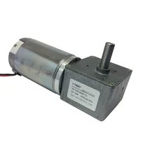 DC Motor 12/24V 100/200RPM Worm Gear Motor High Torque with Reduction Gearbox with Self Locking For Automatic Equipment 53GZ868