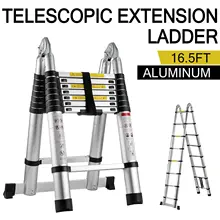 

Portable Telescope Ladder Herringbone Home Folding Engine Ladders Construction Tools Aluminum 사다리 5M Work escalera plegable
