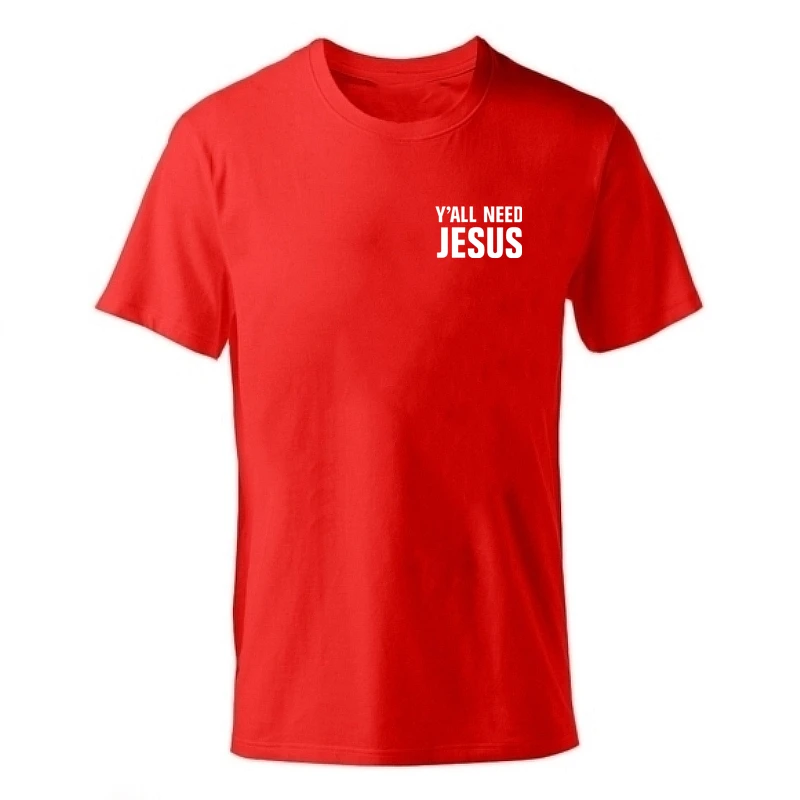 Новая футболка мужские футболки из хлопка с изображением Иисуса летняя футболка для мальчиков, с коротким рукавом, с надписью «Faith», футболка с принтом - Цвет: x-red-b