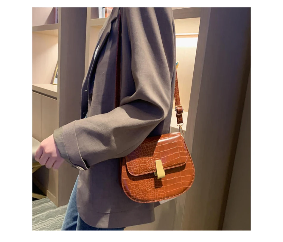 Модные женские сумки через плечо с крокодиловым узором, женские дизайнерские сумки через плечо Recho, качественные Сумки из искусственной кожи, сумка-мессенджер