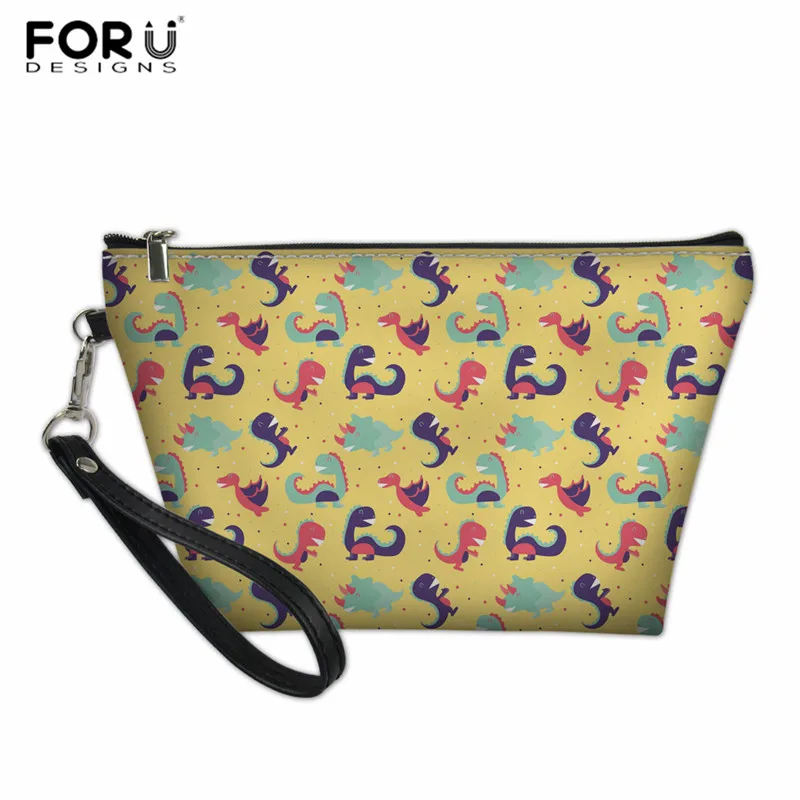 FORUDESIGNS Waterproof Cute Dinosaur Cosmetic Bags Roomy Makeup Bag Travel Cases Organizer Female Make up Pouch Drop Shipping - Цвет: L5317Z8