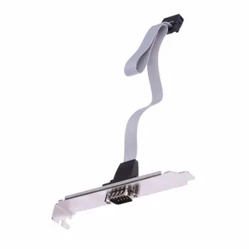 

RS232 Motherboard DB9 Pin Com Port Ribbon Serial Cable Connector Cable Bracket RS232 DB9 Slot Pin Motherboard Cable 30cm