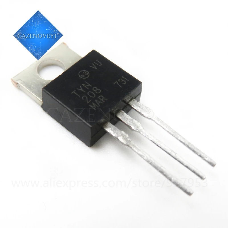 5 PCS) S2008R TECCOR Thyristor SCR 200V 100A 3-Pin(3 Tab) TO-220AB Non