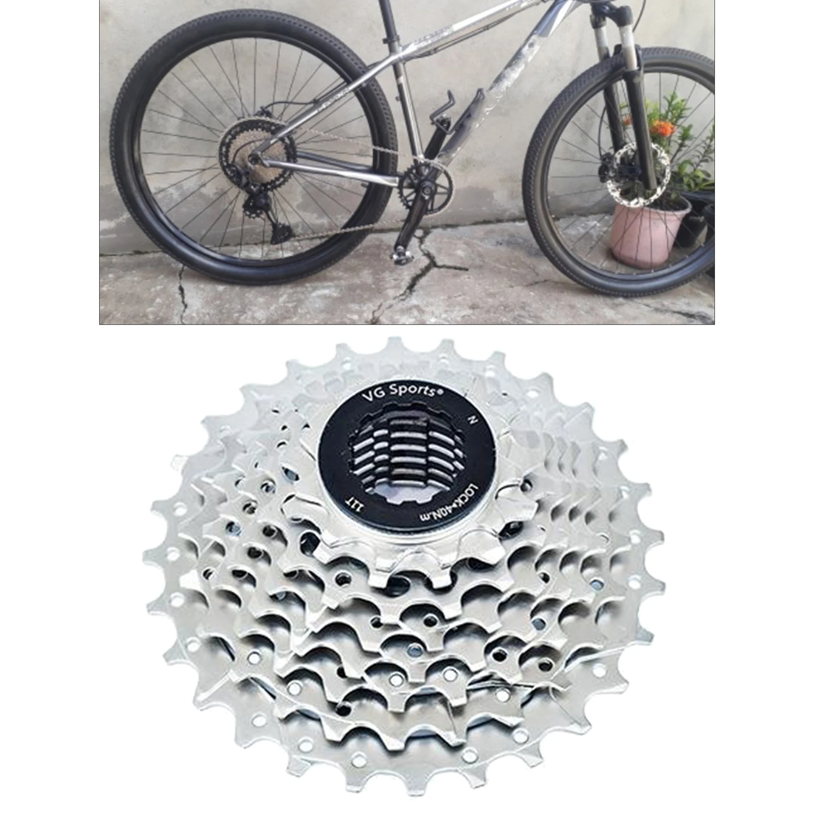 Bike Freewheel 8 9 10 Speeds 11-25T/46T Teeth Steel Solid Flywheel Sprocket Replacement Mountain Road Bicycle Cog Fix Component