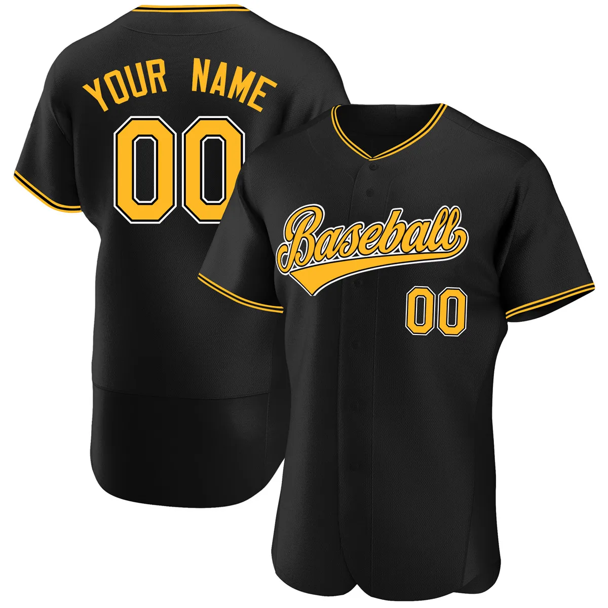 Baseball Jersey Printed Name/Number Professional Cool V-neck Breathable Shirts for Men/Women/Youth Outdoors Big size
