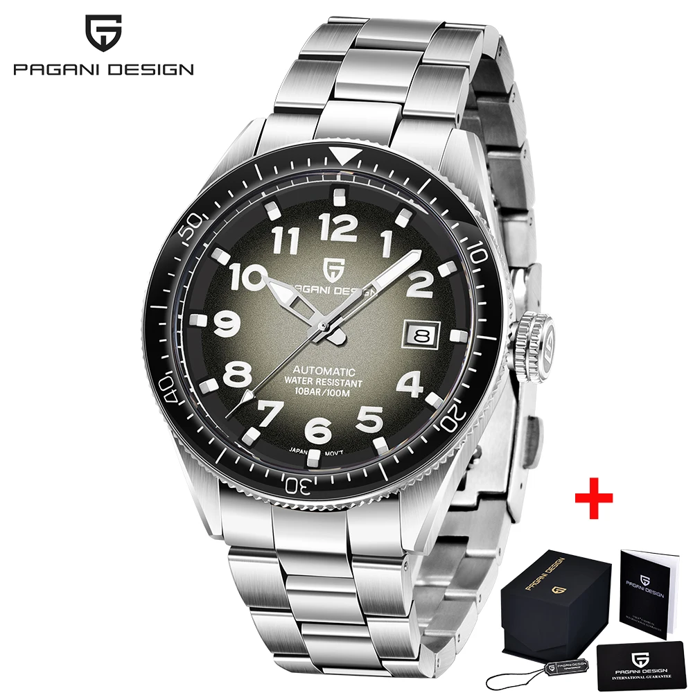 PAGANI Design 2020 Fashion New Men Watch Brand Luxury Waterproof Watch Sports Business Stainless Steel Watch Automatic Watch 