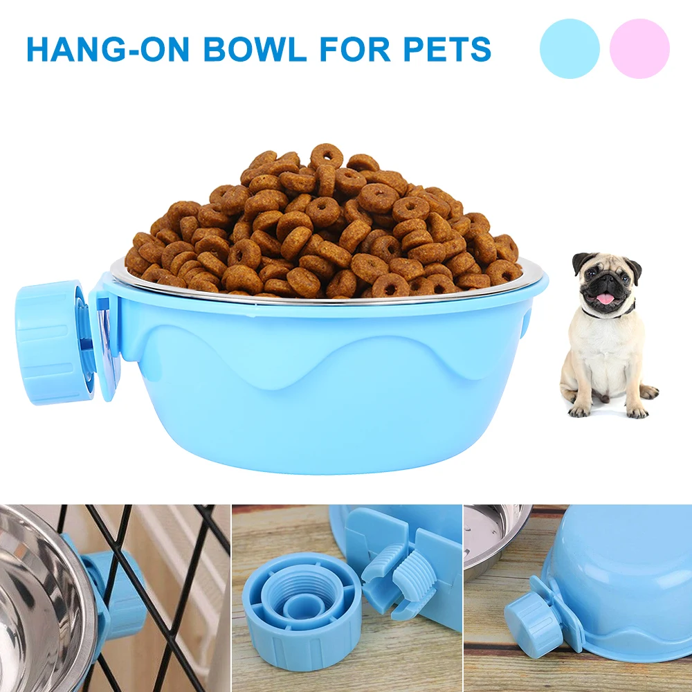 Pet Tableware Bowl Stainless Steel Hang-on Bowl Dog Pet Feeder For Pet Dog Cat Crate Cage Food Water Bowl Food Container Dish Pet Tableware Bowl Stainless Steel Hang-on Bowl Dog Pet Feeder For Pet Dog Cat Crate Cage Food Water Bowl Food Container Dish