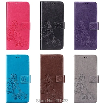 

Clover Wallet Leather Case Pouch For Xiaomi Redmi NOTE 8 PRO For ZTE Axon 10 Pro 5G Stand TPU ID Card Four Leaf Skin Cover 50pcs