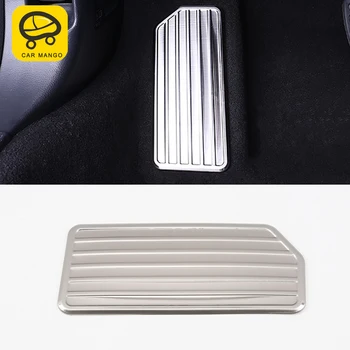 

CARMANGO for Honda Accord 10th 2018 2019 Car Styling Foot Rest Pedal Pad Chrome Cover Trim Frame Sticker Interior Accessories