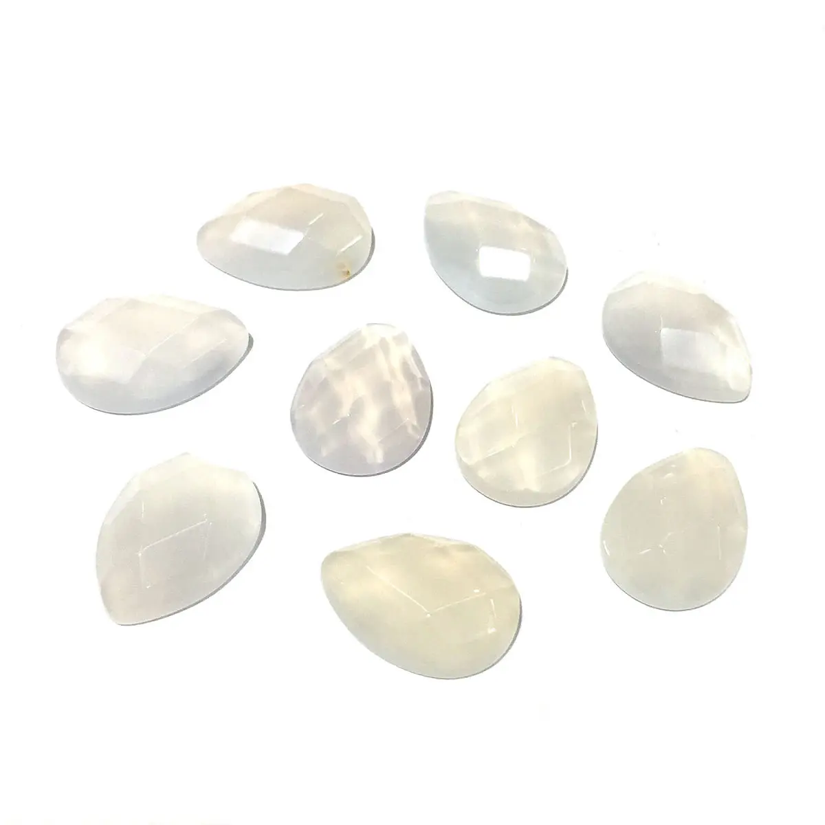 

Natural Stone Opal Cabochon Beads Faceted Water drop shape No Hole Loose Beads For jewelry making DIY Ring accessories