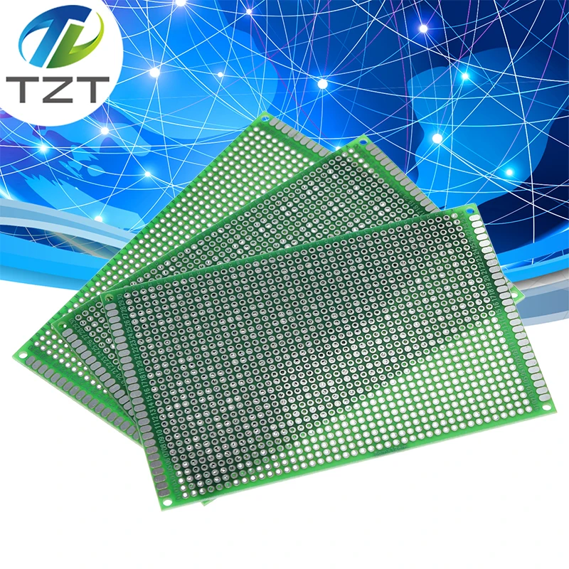 8x12cm 80x120 mm Double Side Prototype PCB Universal Printed Circuit Board Protoboard For Arduino pcb kit board pcb board