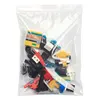 100pcs Zip Lock Plastic Storage Bag Transparent Self Sealing Small Grip Polythen Thick Ziplock Jewelry Resealable Custom Printed 4