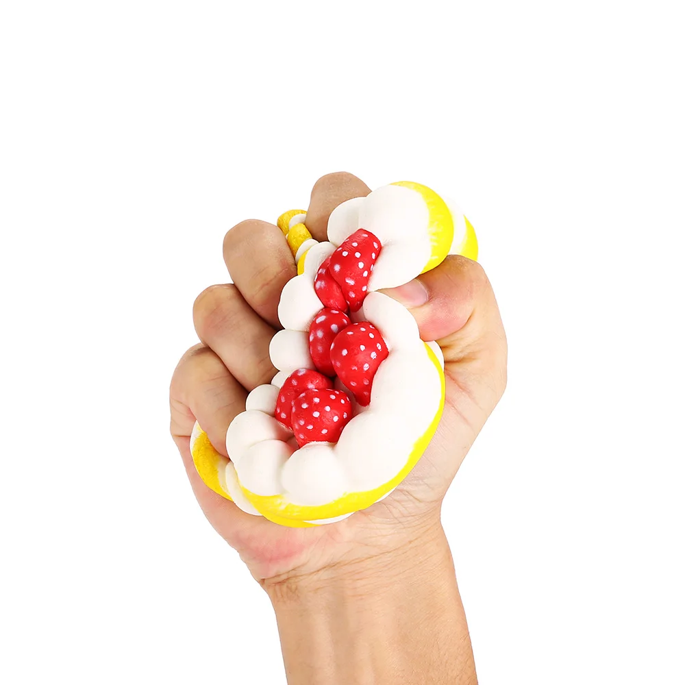 

Squeezing Strawberry Cake Slow Rising Cream Scented Release Stress Toy Squeeze Toys for Kids Adults