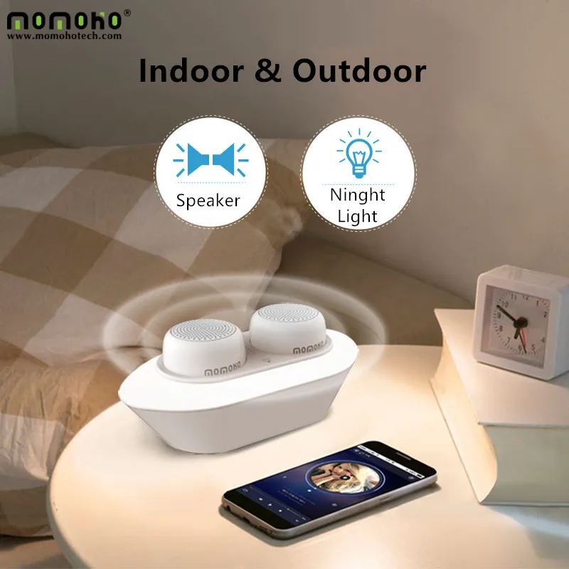 Flame Light Lamp Bluetooths Stereo Dual Speakers Romantic For Outdoor Party Mini Computer Wireless Lights Key