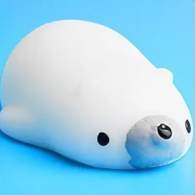 Мягкая игрушка в виде животного, сжимающая Моти, антистрессовый мяч, мягкий, липкий, милый, забавный подарок - Цвет: 14 Polar bear