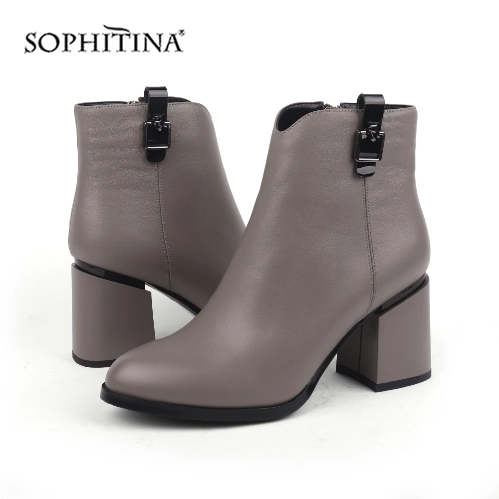 SOPHITINA/Ботильоны женские на весну и осень. Теплая обувь из ...