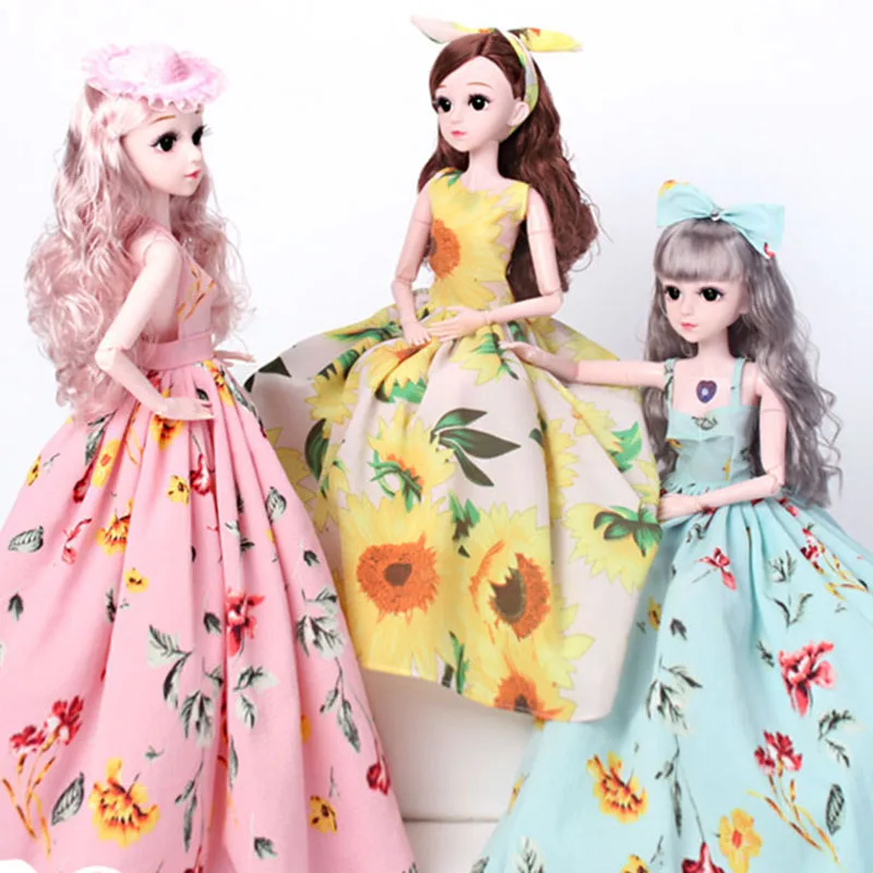 60CM BJD Doll 18 Joint Movable 1/3 Pastoral Princess Aesthetic Style Accessories Clothes Shoes Romantic Girl Gift Children Toys