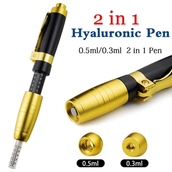 

2 in 1 Dual Head Hyaluron Pen Body Shaping Hyaluronic Acid Pen Atomizer Meso Micro Gun Lip Injection Pen Anti Wrinkle Filler Pen