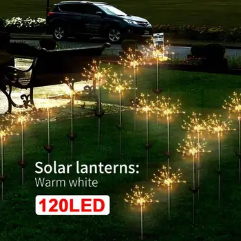 

Solar Energy Firework String Light Fairy Bouquet Dandelion Lights Solar Fairy Light Wedding Festival Xmas Decor Landscape Lamp