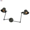 IWHD Antique Rustic Vintage Wall Lamp bedroom Stair Beside 2 Heads Loft Style Industrial Wall Light Fixtures Aplique Luz Pared 3
