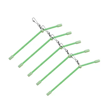 

5pcs Luminous Fishing Hook Balance Fishhooks head Snaps with Strong pin Sea Hook Fishing Lure Baits Connector