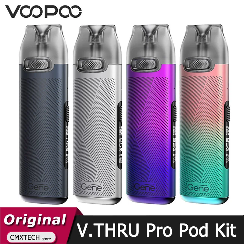 VOOPOO-Kit de vapeo profesional con cartucho de 3ml, vaporizador de cigarrillo electrónico con Chip GENE, batería de 25W y 900mAh, V THRU Pro