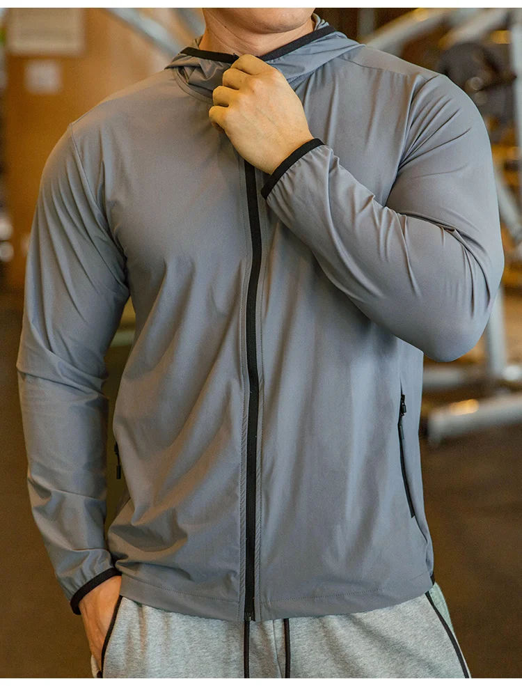 Outdoor Sports & Fitness Men's Quick Dry Jacket Men's Fitness Apparel
