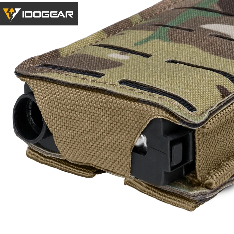 IDOGEAR Tactical LSR 556 Mag Pouch Singel Mag Carrier MOLLE Pouch Laser Cut Tool Bags 3566