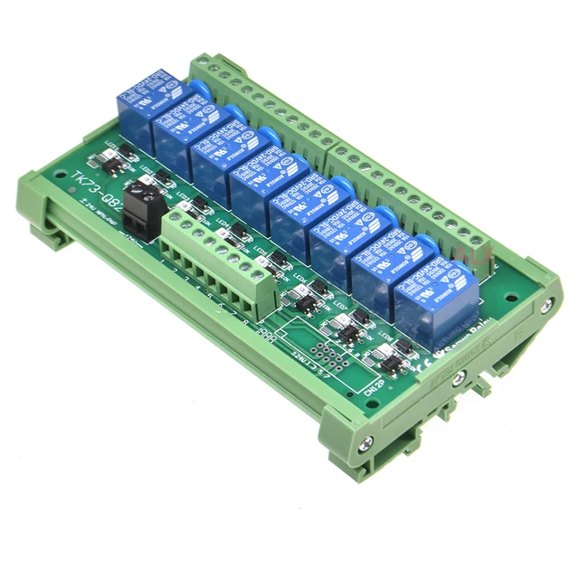 8 Csatorna Relé Modul Din Rail Mount Srd-05Vdc-Sl-C Srd-12Vdc-Sl-C Srd ...