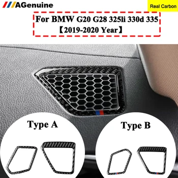 

Real Carbon fiber AC Outlet Trim Air Outlet panel frame Stickers Cover For BMW 3 Series G20 G28 325li 330d 335