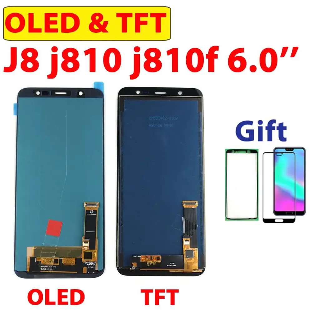 100% Test Work TFT J810 For Samsung J8 2018 Display Touch Screen ...