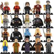Горячая 20 шт./лот Игра престолов Джон Сноу рисунок набор Tyrion Cersei Jaime Lannister Baelish Sansa Robb Stark строительные блоки игрушки