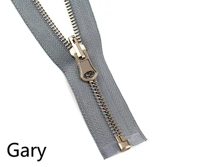 Gray Meetee 2 шт. 60-150 см 5# металлическая вращающаяся застежка-молния с открытым концом для пуховика двусторонняя молния голова пошив одежды «сделай сам» Аксессуары - Цвет: Gray