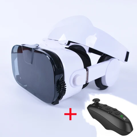 VR 3F 112 FOV Virtual Reality Glasses Remote 3D Android Cardboard VR 3D Headset Stereo Helmet Box for Smartphones 4.7-6.4