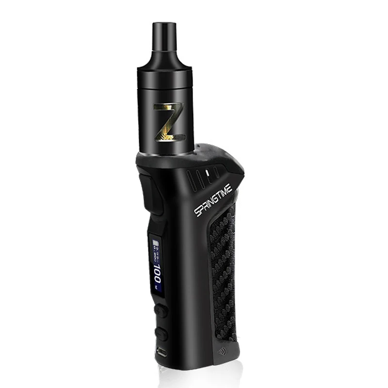 Spring Time 100W 18650 Box Mod Kit With 2.5 Ml Vape Atomizer Vaporizer Smoke Cessation Electronic Cigarette photo