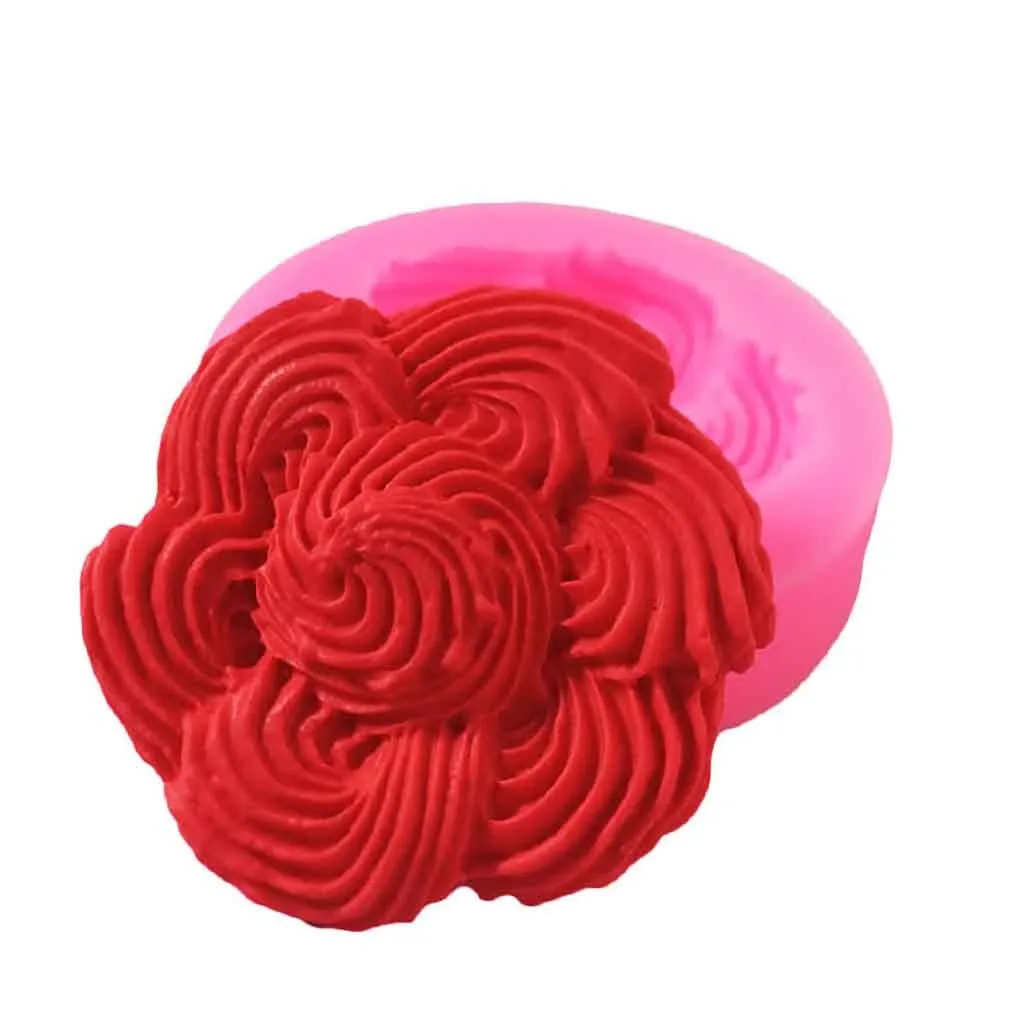 3d силиконовая форма в виде цветка розы смолы Fimo игровое тесто форма для полимерной глины мыло восковая штукатурка формы шоколад конфеты помадка для украшения торта E3