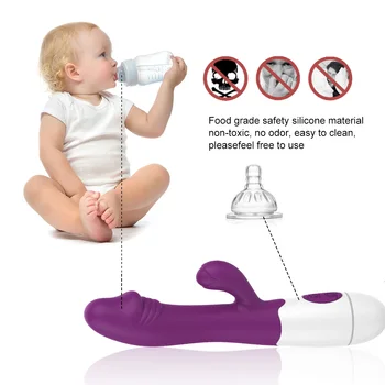 30 Frequency Dual Vibrating Anal Vagina Massage Vibrators For Women G-spot Masturbator Dildo Rabbit Vibrator Sex Toys Erotic 5