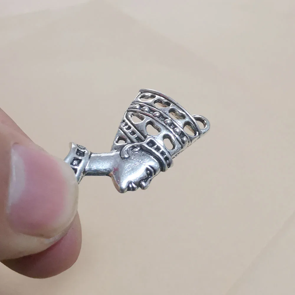 Винтажные золотые подвески в виде египетской королевы Египта Nefertiti 6 шт./лот
