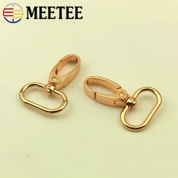 

5/10pcs Rosegold 25/32mm Leather Buckles for Bag Metal Strap Buckle Swivel Lobster Clasp Snap Hook DIY Hardware Accessories