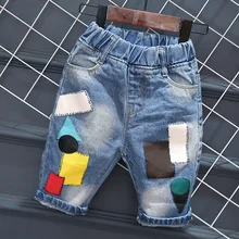 Детские шорты в Корейском стиле, новые летние детские элегантные шорты для мальчиков, джинсовые шорты