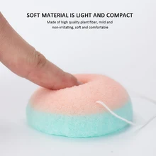 Натуральный аморфофаллюс коньяк умывальник Очищение лица Губка Глубокая очистка инструмент пудра для лица, макияж инструменты Esponjas Maquillaje для лица