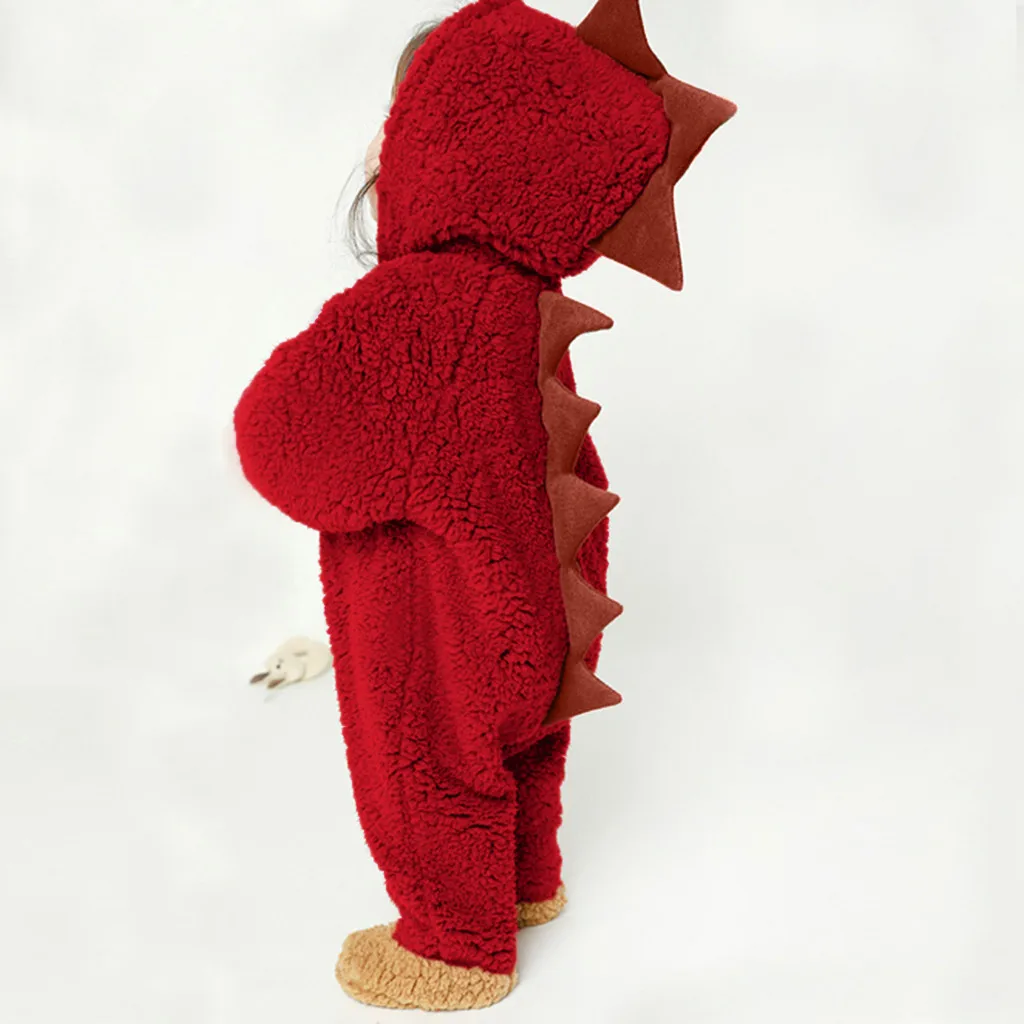 Детский комбинезон с капюшоном и динозавром; Ropa Bebe Bebek Tulum; Одежда для новорожденных; ползунок комбинезон для маленьких мальчиков и девочек; детский спортивный костюм