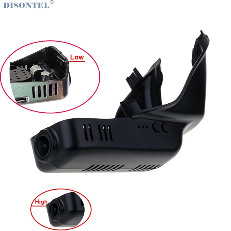 Для Volvo XC60 2009 2010 2011 2012 2013 2014 2016 2017 Автомобильный видеорегистратор Wifi две камеры на