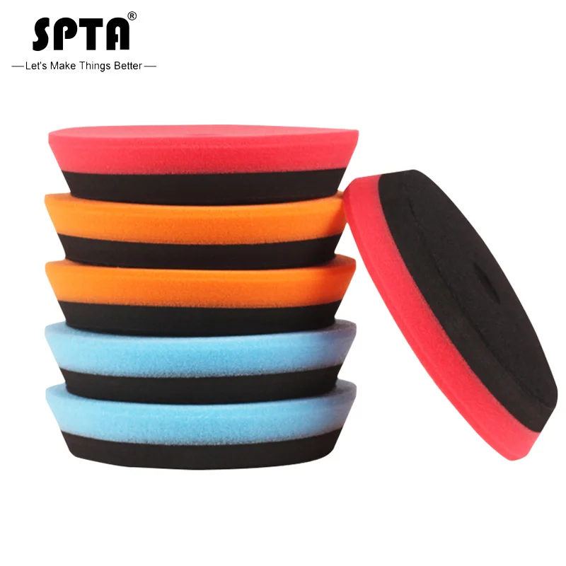 

(Bulk Sales 2) SPTA 6Inch (150mm) EVA HD Heavy Cut Polishing Pads & Buffing Pads For 5Inch (125mm) RO/DA/GA Car Polisher Sander