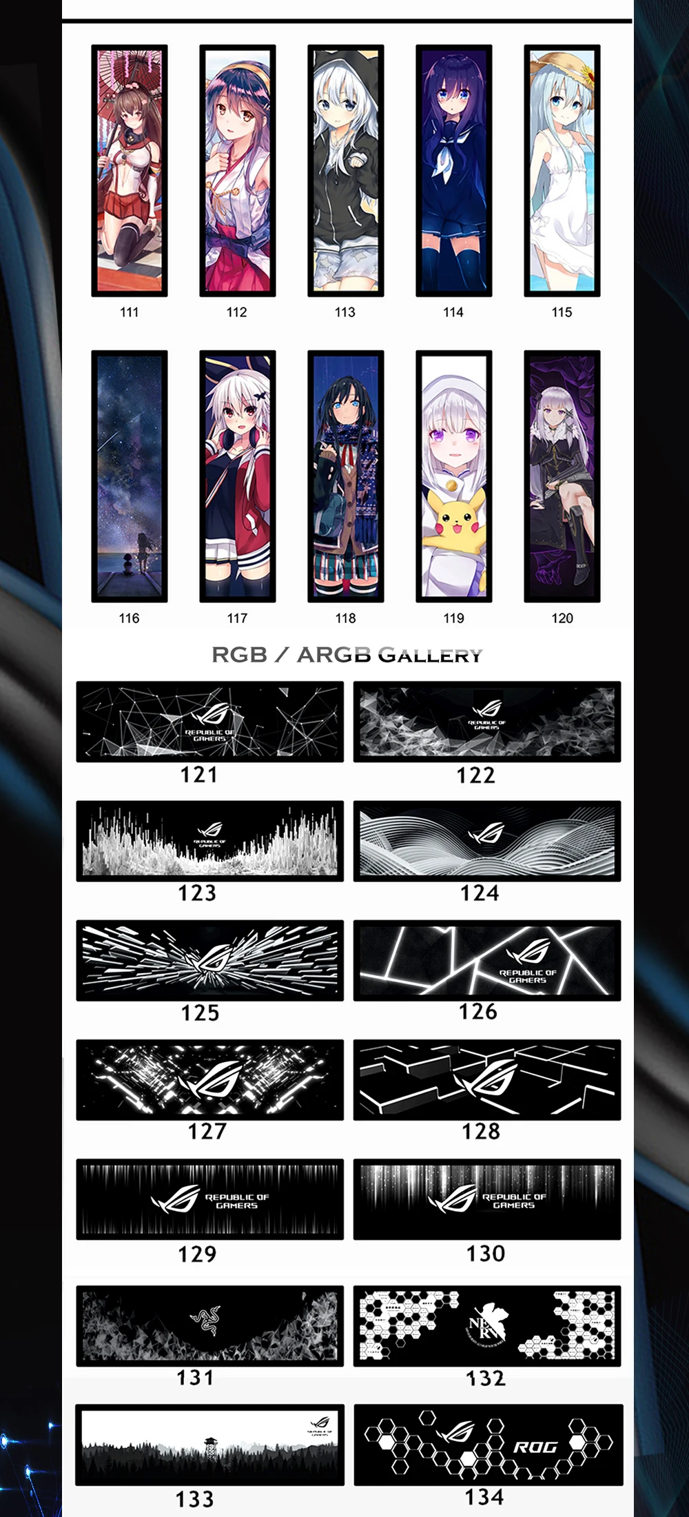 panneau latéral personnalisé de cas de pc gpu backplane rvb faith light ahatchstreamer backplate pour le carte