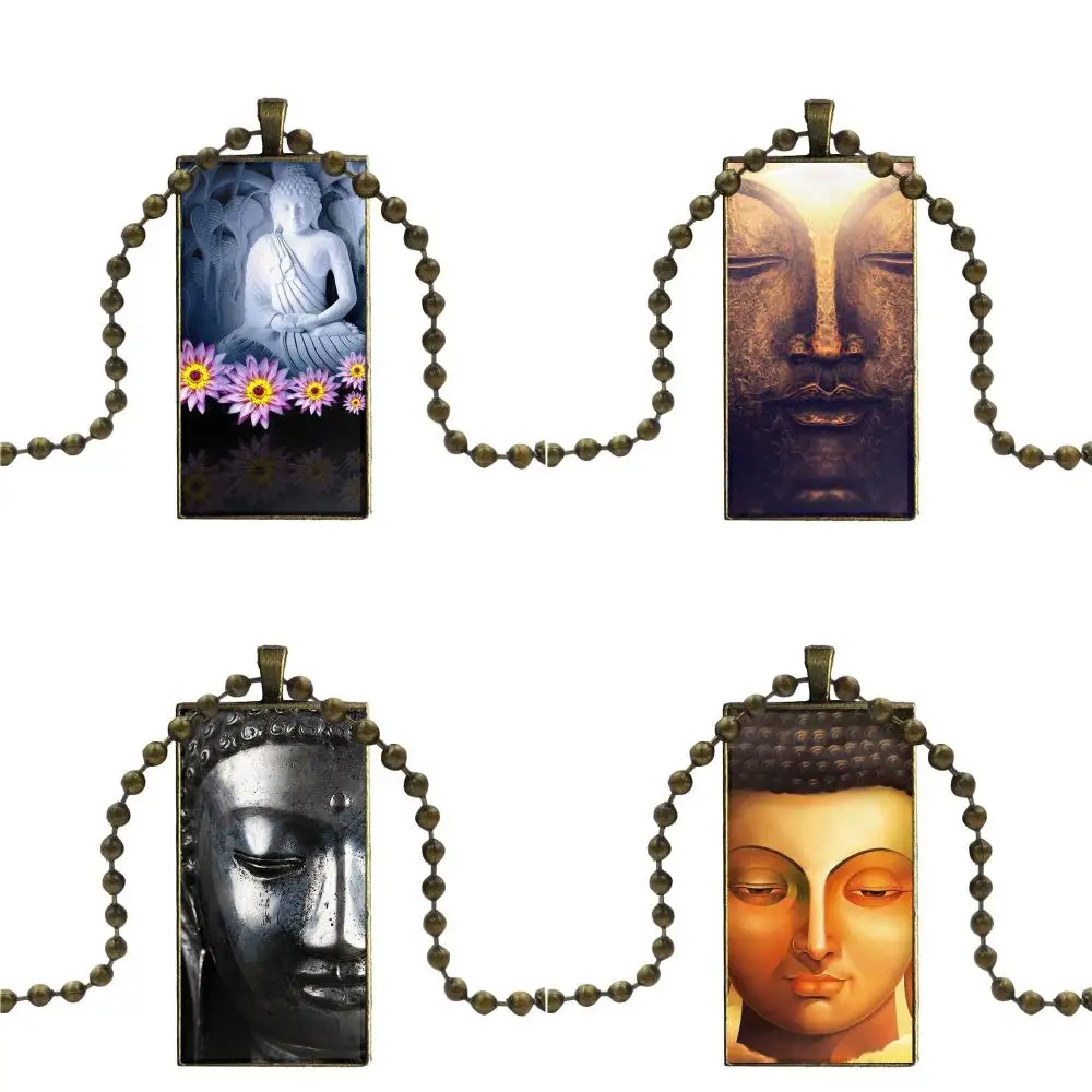Вечерние ожерелья Budha для мужчин и женщин в подарок брендовые стальные цветные