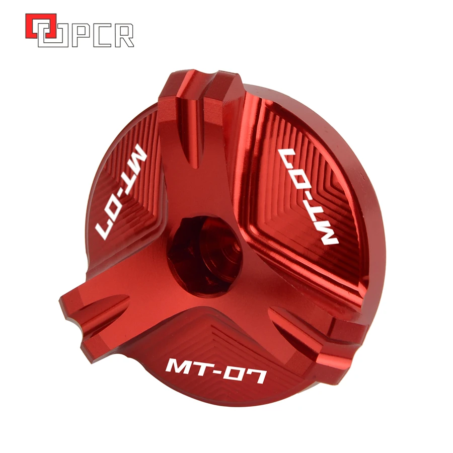 Масляный наполнитель для мотоцикла CNC заглушка Yamaha Φ MT07 Tracer FZ07 2014 2017 2018|Накладки и