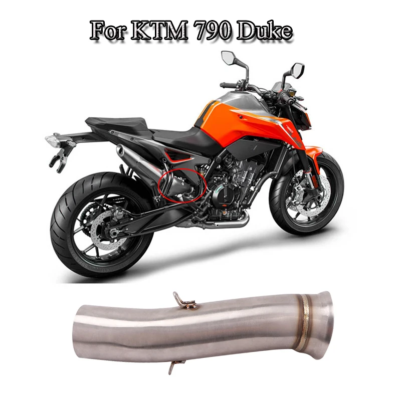 Выхлопная труба без шнуровки для мотоцикла KTM 790 Duke средняя Соединительная 51 мм
