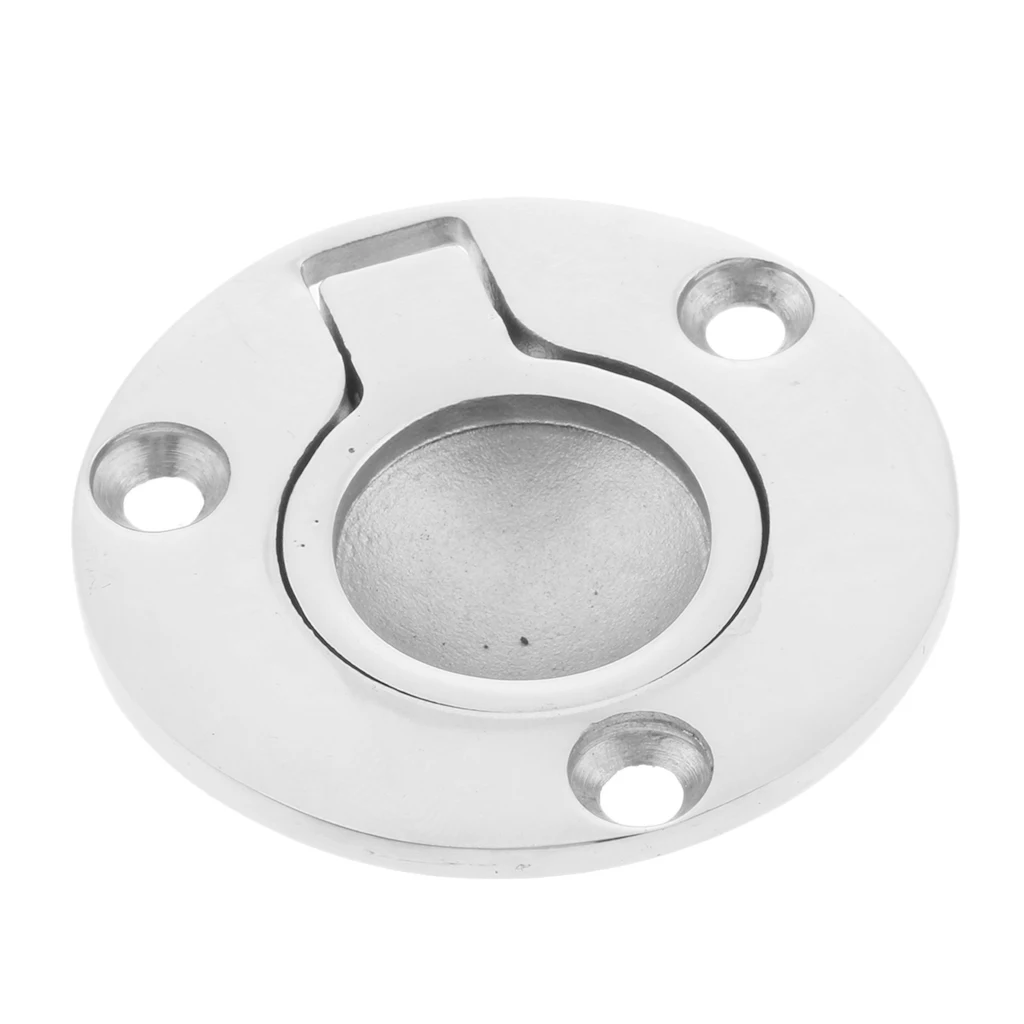 Boat Marine Yacht Universal 316 Stainless Steel Flush Lift Ring / Hatch Pull Handle 50mm 2''