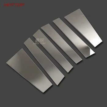 

stainless steel Auto middle window trims for Toyota HighLander 2015 2016 2017 2018 car exterior decoration accessories 6pcs